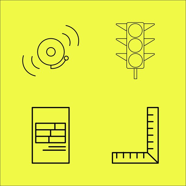 基本线性图标集图片下载