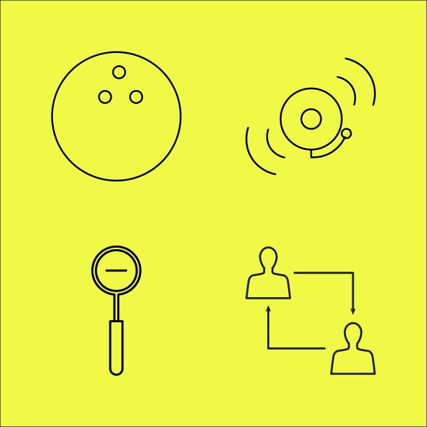 基本线性图标集图片下载