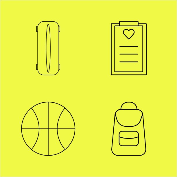 基本线性图标集图片下载