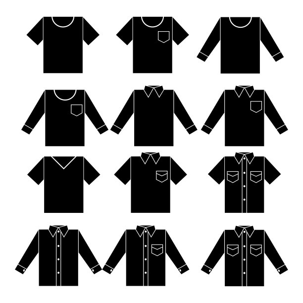 白色背景下的服装特写镜头图片下载