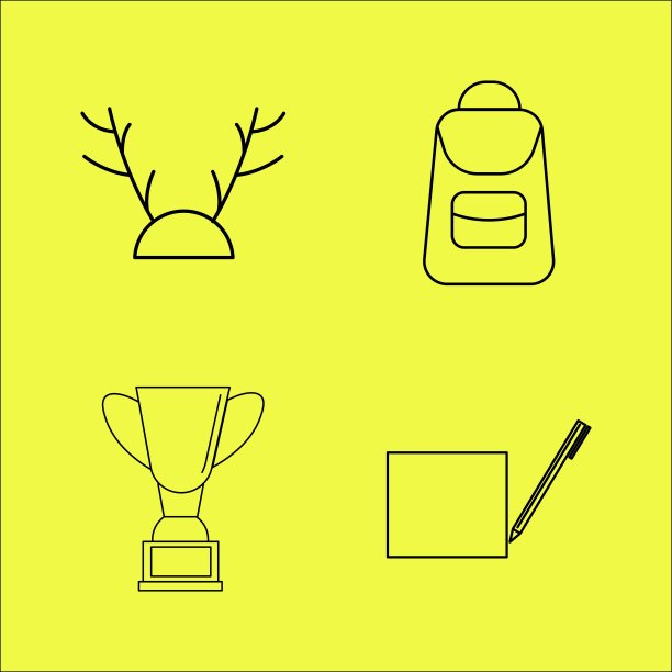 基本线性图标集图片下载