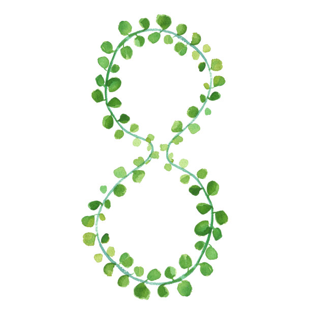 3月8日明信片，问候水彩花请帖，春日图片下载