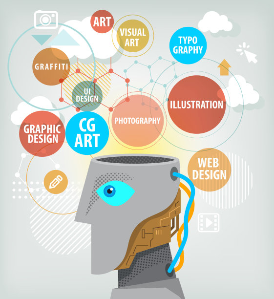 人工智能驱动的人形机器人图片下载