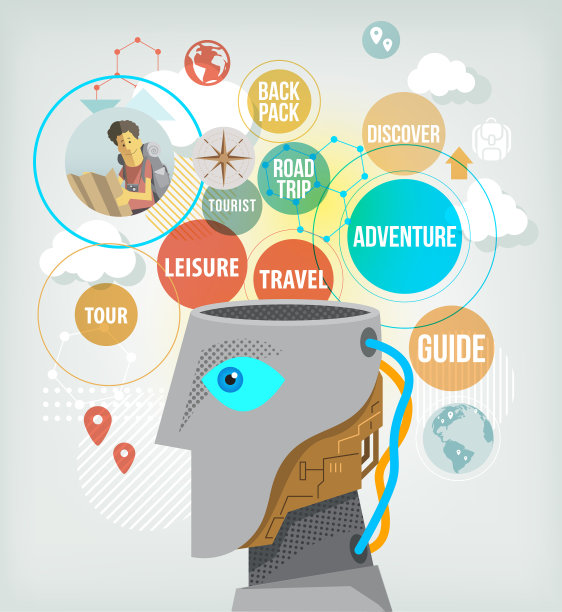 人工智能驱动的人形机器人图片下载