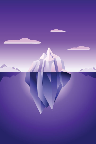 紫外线冰山背景图片下载