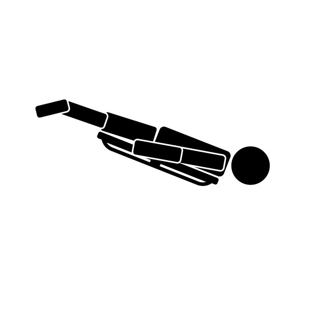 骨架。白色背景上的图标图片下载