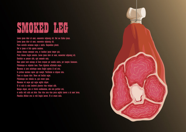 插图，画的肉挂在钩子上图片下载