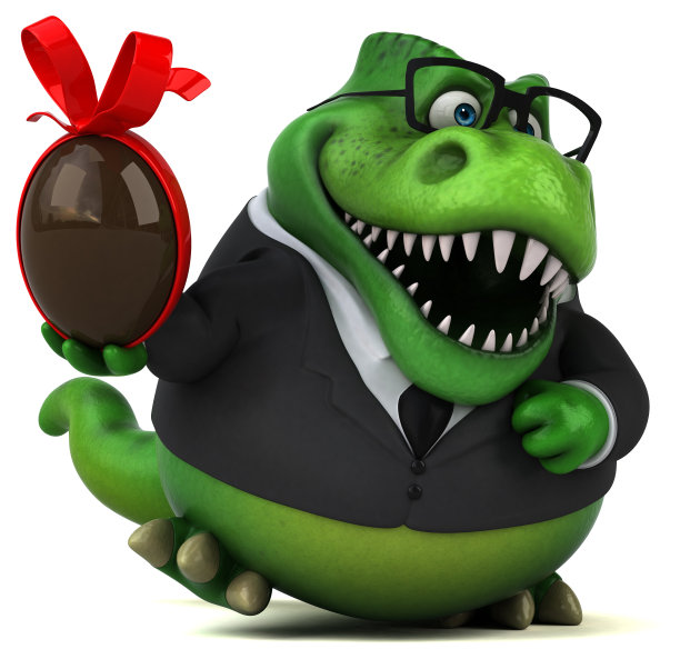 有趣的Trex - 3D插图图片下载