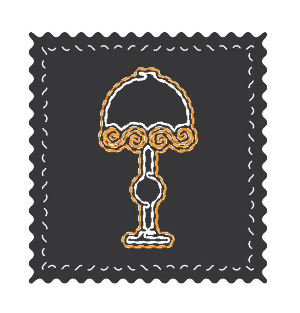 霓虹灯矢量图标上的黑色背景。图片下载