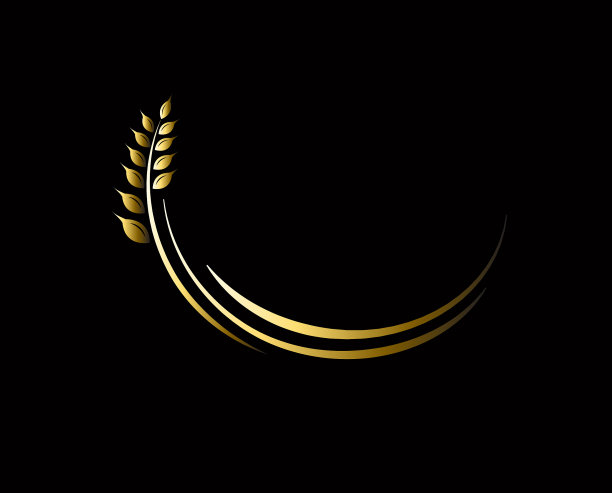 农业小麦模板矢量图标设计图片下载