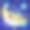 熊睡在月亮上明亮的星星对蓝色的天空图片下载