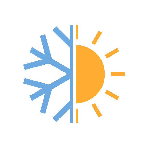 冷热图标。矢量图图片下载