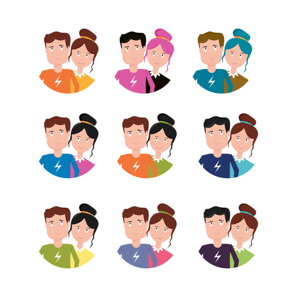 现代矢量插图的孩子孤立在白色的背景。图片下载