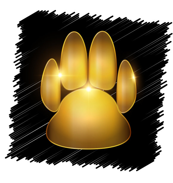 爪子的黄金痕迹图片下载