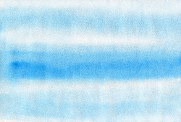 蓝色水彩抽象画纹理。光栅条纹背景。手绘墨水插图。素材图片