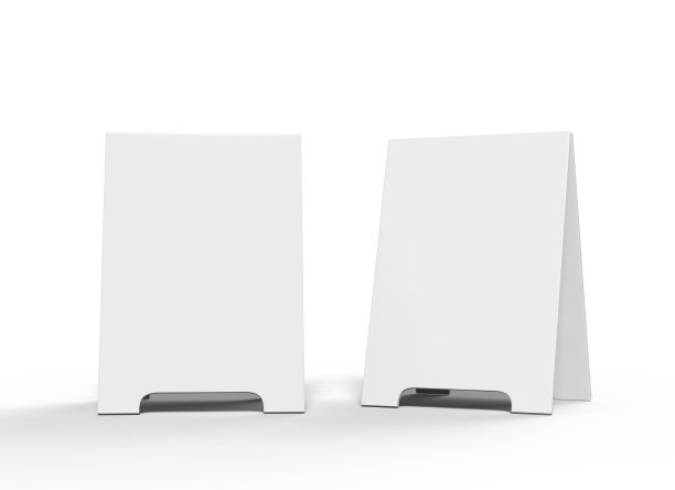 克雷松a型框架夹芯板的设计模拟和展示。白色空白3d渲染插图。图片下载