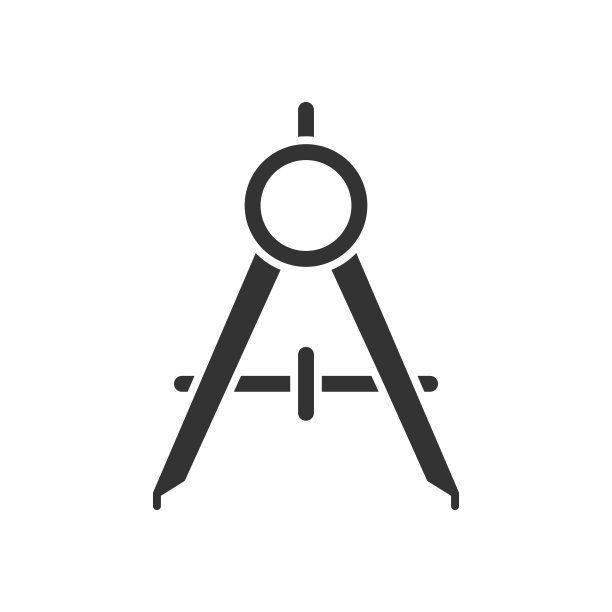 指南针工具黑色图标素材图片