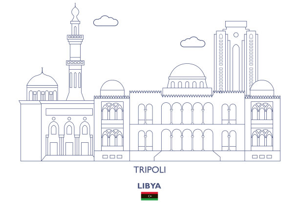 利比亚的黎波里城市天际线图片下载