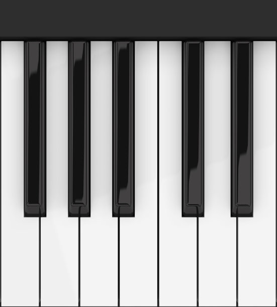 黑白琴键图片下载