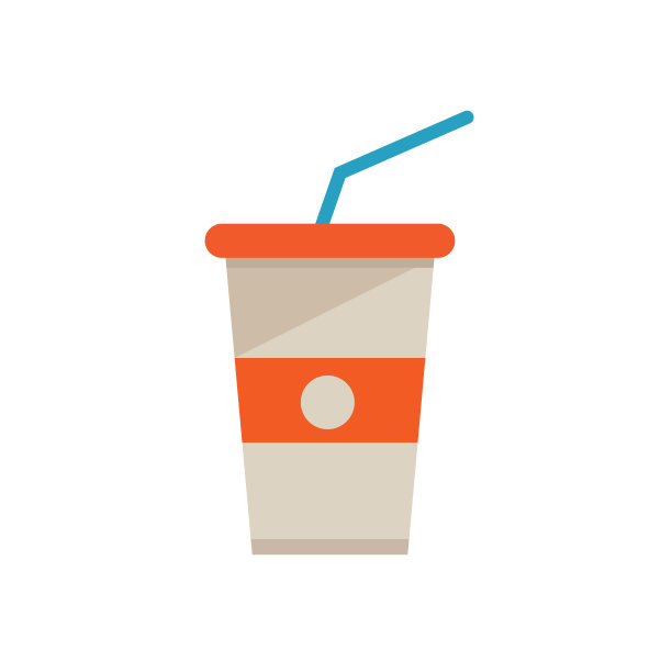 汽水分离矢量设计的纸杯模板图片下载