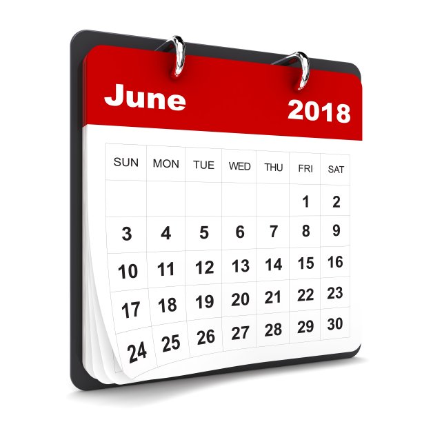 2018年6月日历图片下载