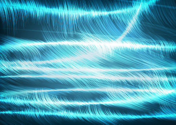 浅蓝色抽象背景，电子和波浪概念，纹理和壁纸设计，文本输入空间，矢量，插图。图片下载