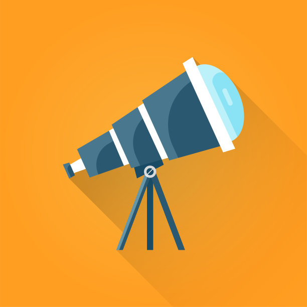 望远镜平图标图片下载