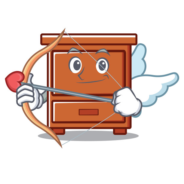 丘比特木抽屉人物卡通图片下载