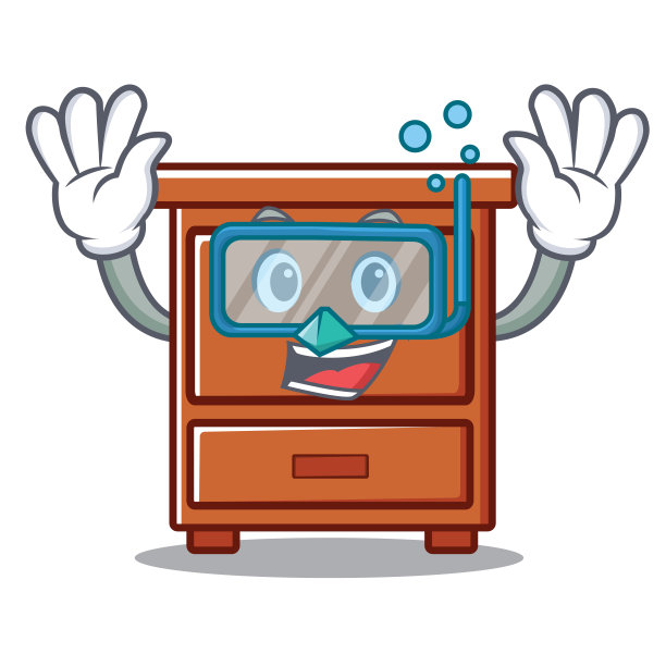 潜水木抽屉人物卡通图片下载