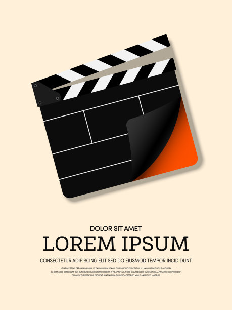 电影和电影现代复古海报的背景图片下载