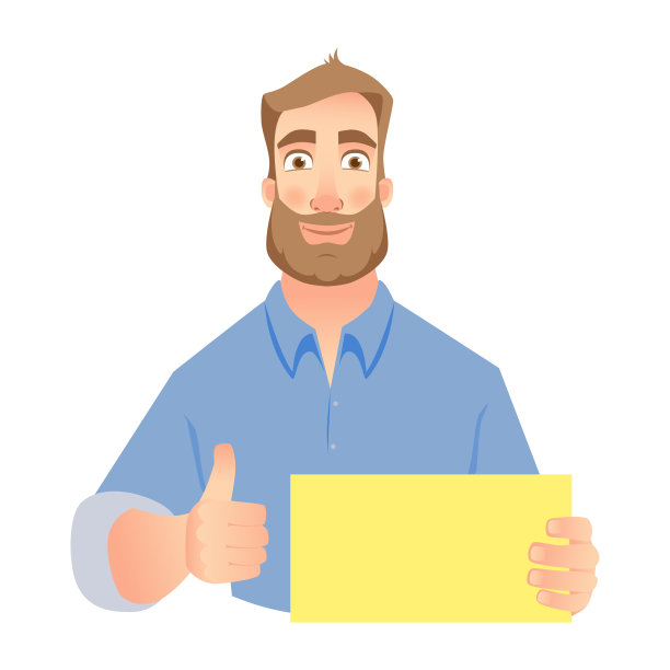 手持空白标志的男子。商人显示空板图片下载