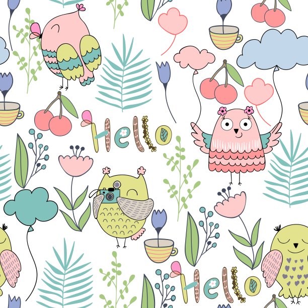 矢量动画猫头鹰图片下载