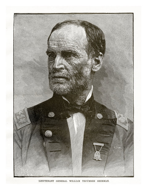 詹姆斯·希尔兹将军内战版画图片下载