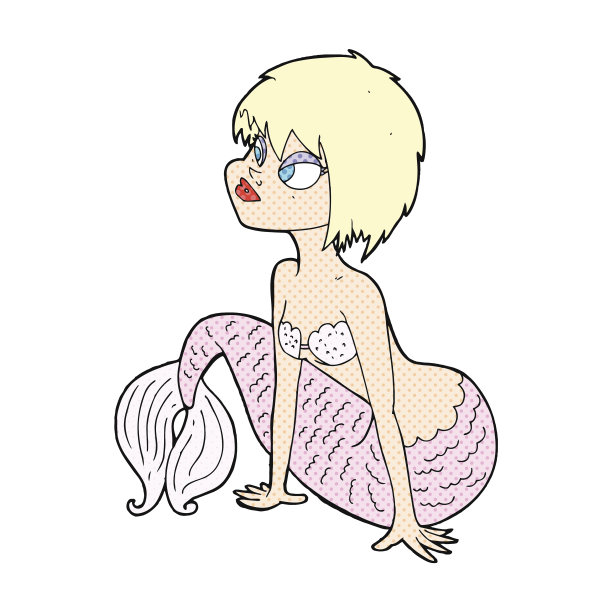 卡通美人美人鱼图片下载