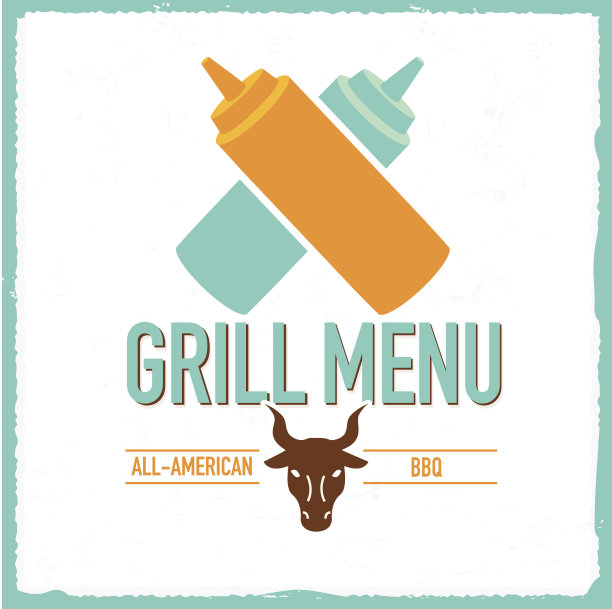 烧烤菜单设计模板挤牛头瓶图片下载