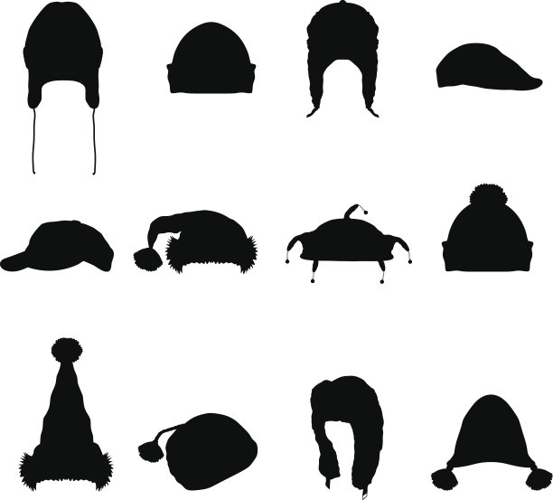 帽子及帽子剪影图片下载