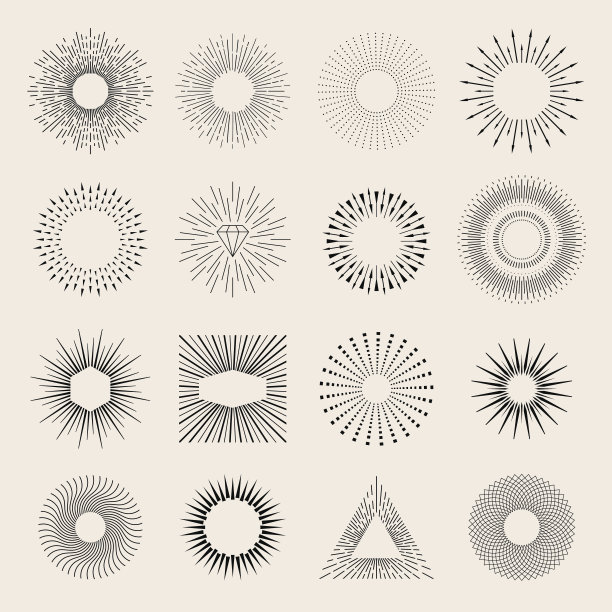 阳光的元素素材图片