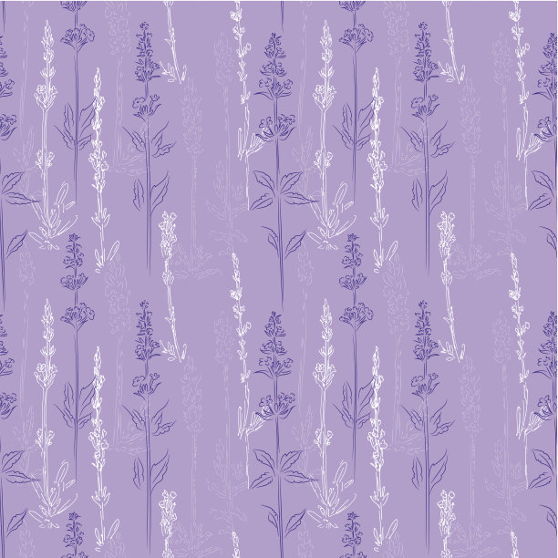 薰衣草无缝模式图片下载