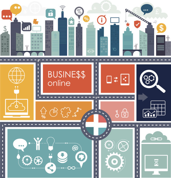 商业在线交流信息图形图片下载