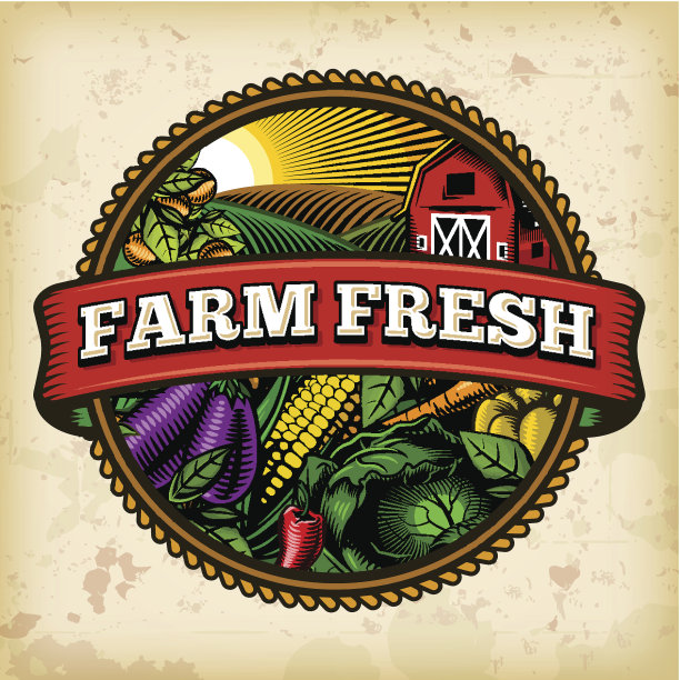 有机农场新鲜标签5图片下载