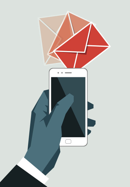 商人拿着手机图片下载