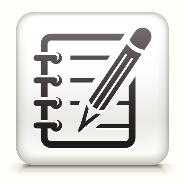 带笔记本界面图标的矢量按钮图片下载