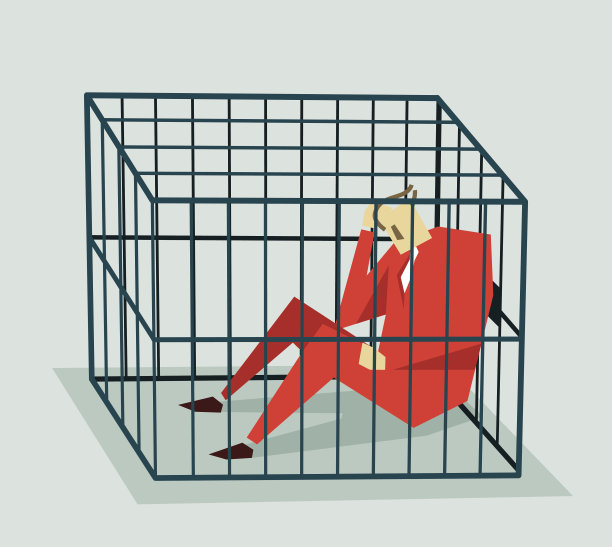 入狱,Cage-Illustration图片下载