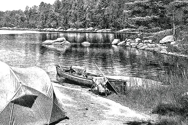 独木舟露营地图片下载