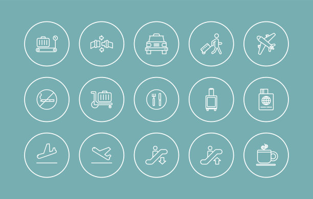 机场的图标图片下载