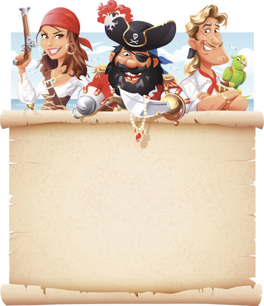 《带有马克字母的海盗》图片下载