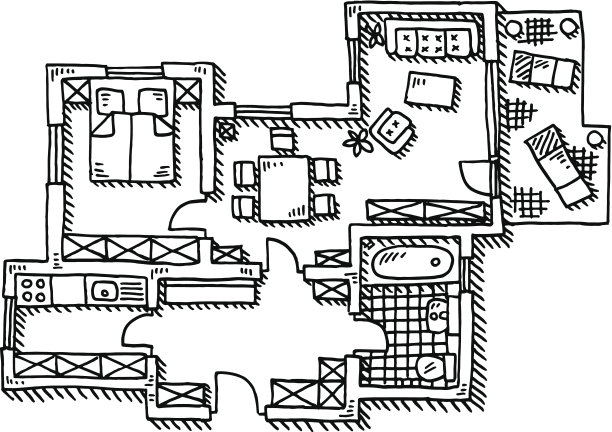 公寓平面布置图图片下载