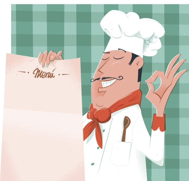 厨师的菜单图片下载