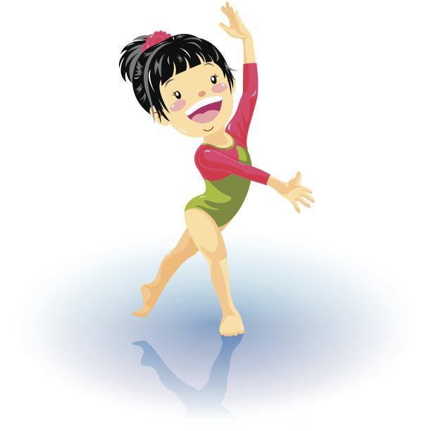 小女孩的体操图片下载