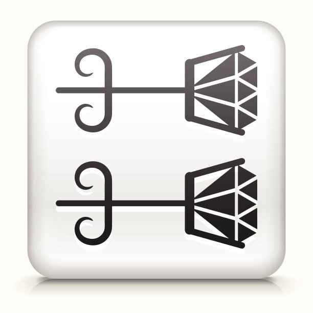 版权免费矢量图标按钮耳环图标图片下载